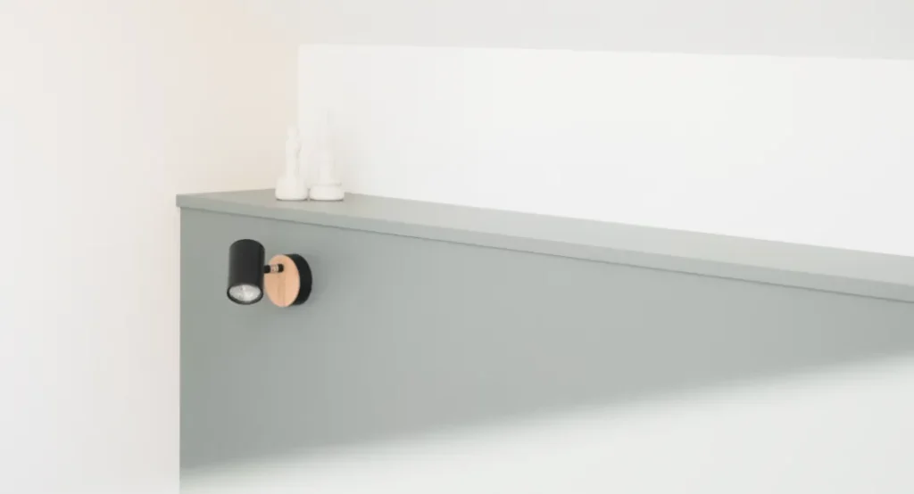 Mobilier vert opale sur-mesure pour un intérieur harmonieux et fonctionnel.